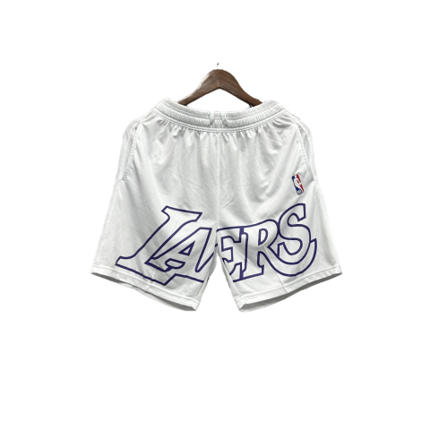 Shorts NBA Lakers 23/24 Casual - Nike -branco-preto-amarelo-azul