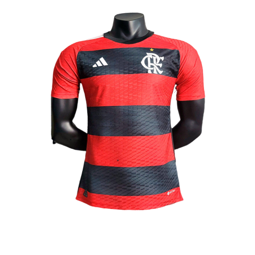 camisa Adidas - Flamengo Home 2023/24 Jogador  vermelho- preto