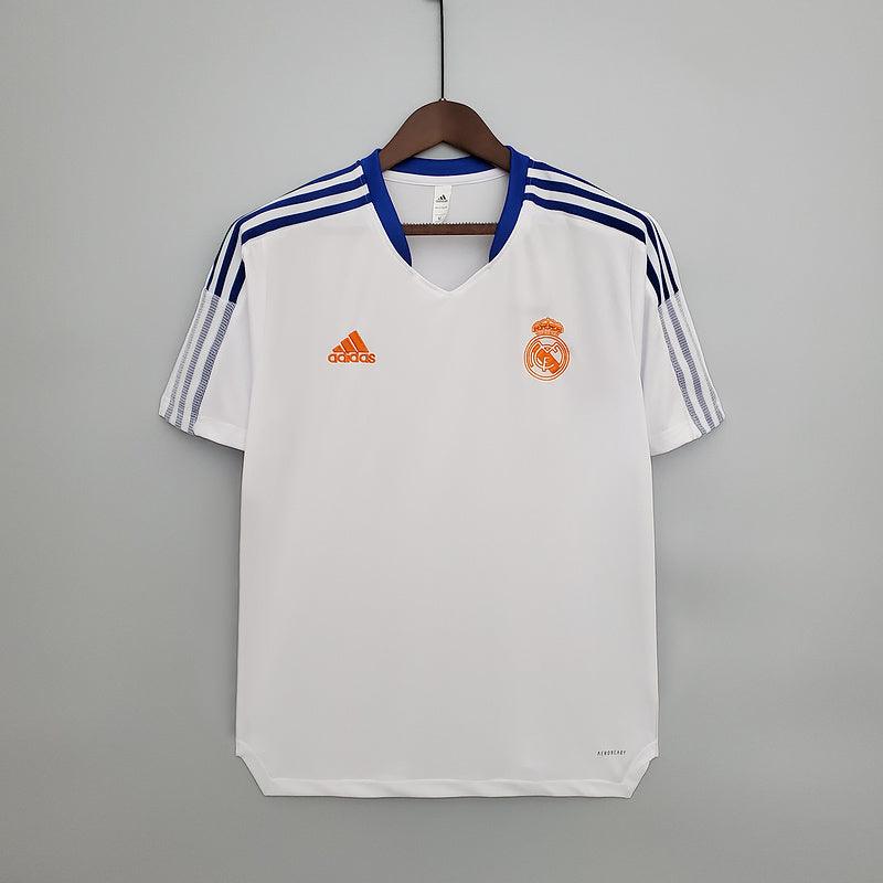 Camisa Adidas Real Madrid Treino 21/22 - Retrô Branca