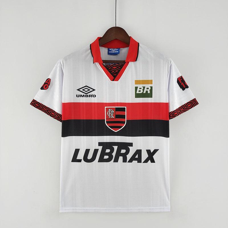 camisa Adidas - Flamengo Away 1995 Retrô  branco