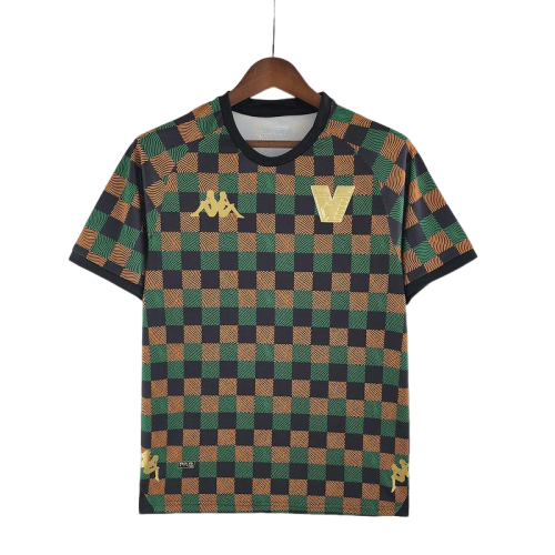 camisa Kappa - Venezia Away 2022/23 verde- bege