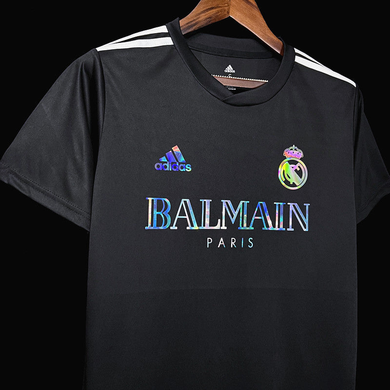 Camisa Adidas - Real Madrid x Balmain 2023/24 Refletiva- Preta