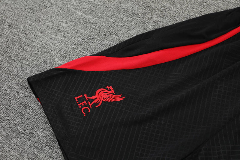 Conjunto Regata Liverpool Training 22/23 Nike - Preto+Vermelho