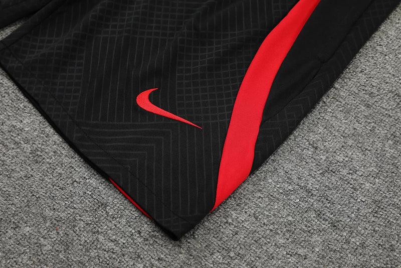 Conjunto Regata Liverpool Training 22/23 Nike - Preto+Vermelho