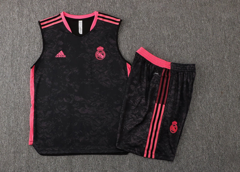 Conjunto Regata Real Madrid - Preto+Rosa