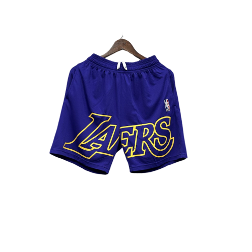 Shorts NBA Lakers 23/24 Casual - Nike -branco-preto-amarelo-azul