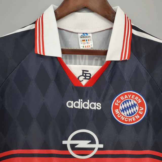 Camisa Bayern Retrô 1997/1999 Preta e Vermelha - Adidas