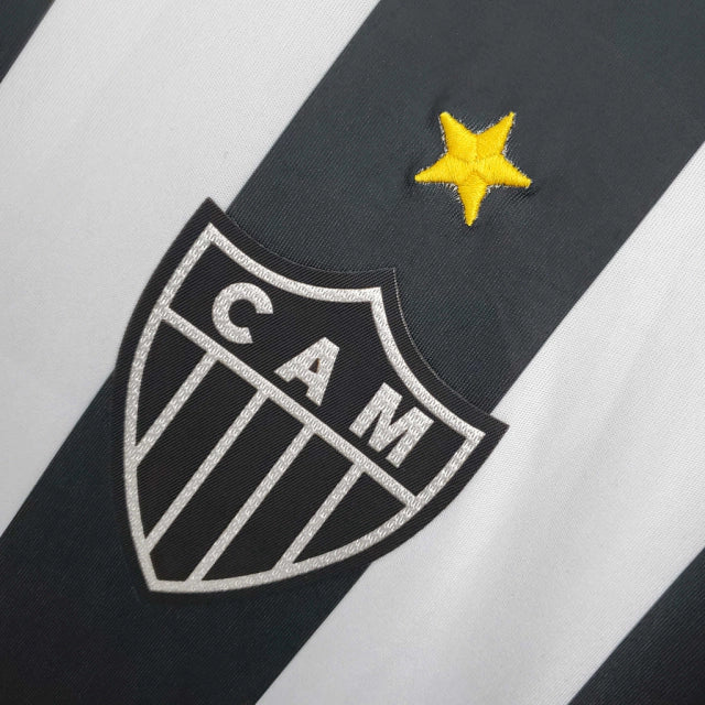 Camisa Atlético MG Retrô 2016/2017 Preta e Branca - Dry World