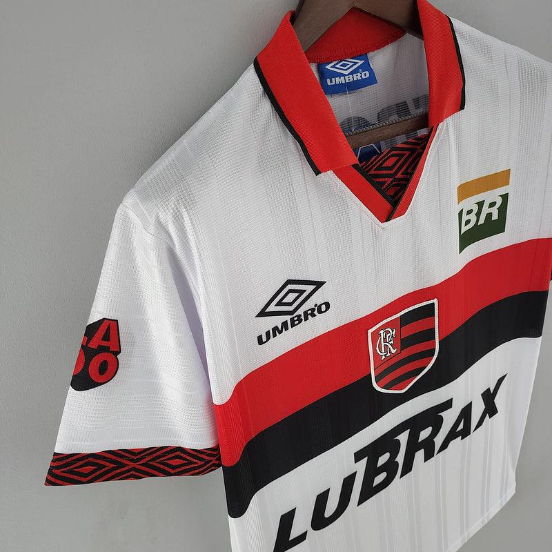 camisa Adidas - Flamengo Away 1995 Retrô  branco