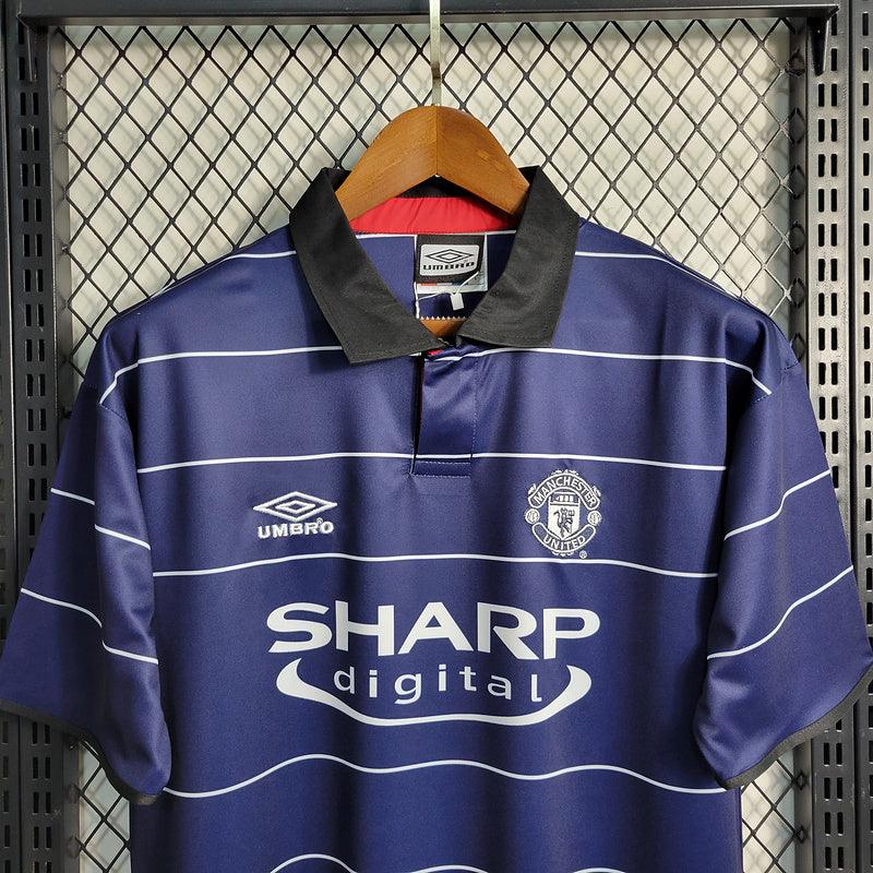 Camisa Manchester United Away Azul 1999/00 Retrô