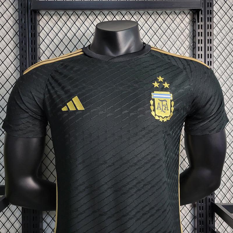 Camisa  Argentina Black Adidas 2023/24 Jogador- Preto