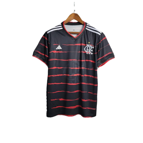 camisa Adidas - Flamengo Treino 2022/23 preto