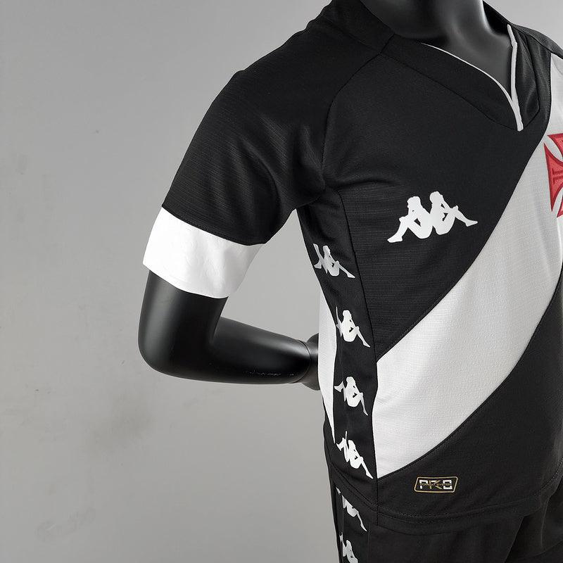 Kit Infantil Kappa Conjunto Vasco Home - 2022/23 - Preto