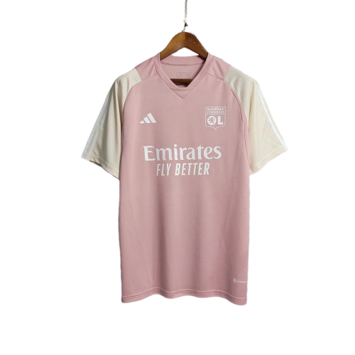 Camisa  Lyon Treino Adidas 2023/24- Rosa