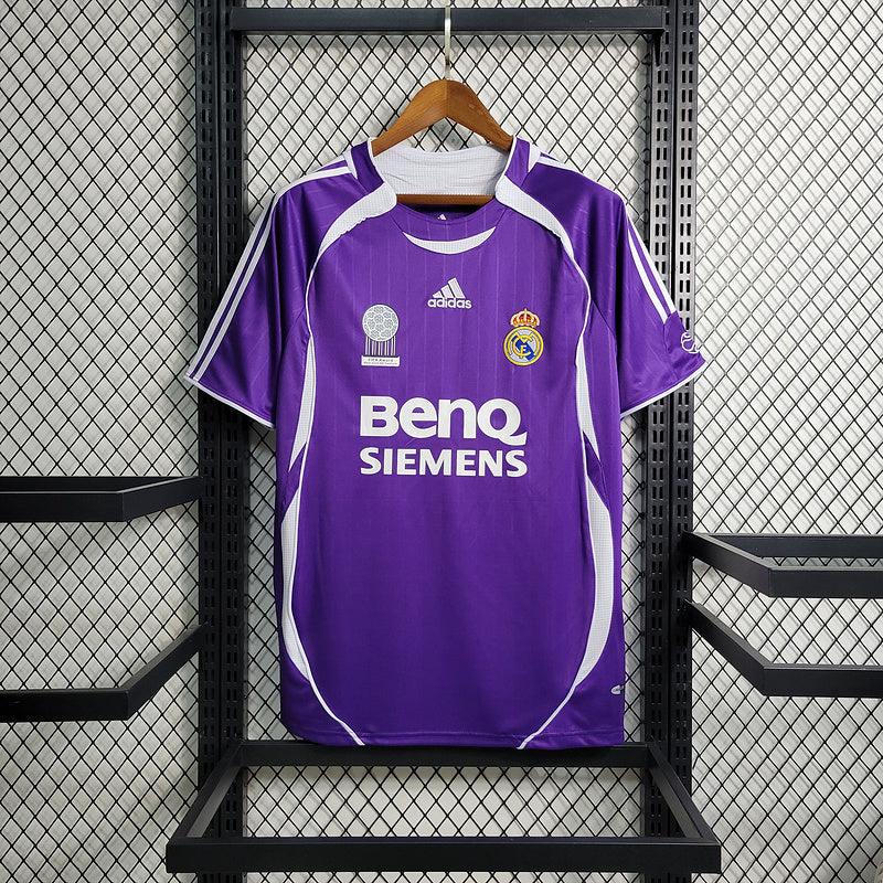 Camisa Adidas Real Madrid I 06/07 - Retrô Roxa