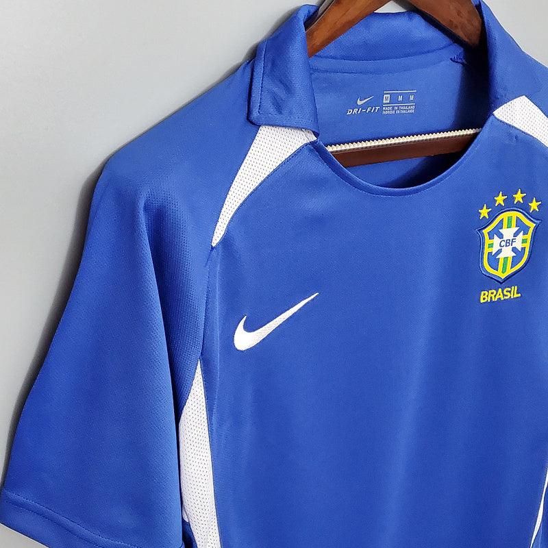 Camisa Nike - Brasil Away 2002/03 Retrô- Azul