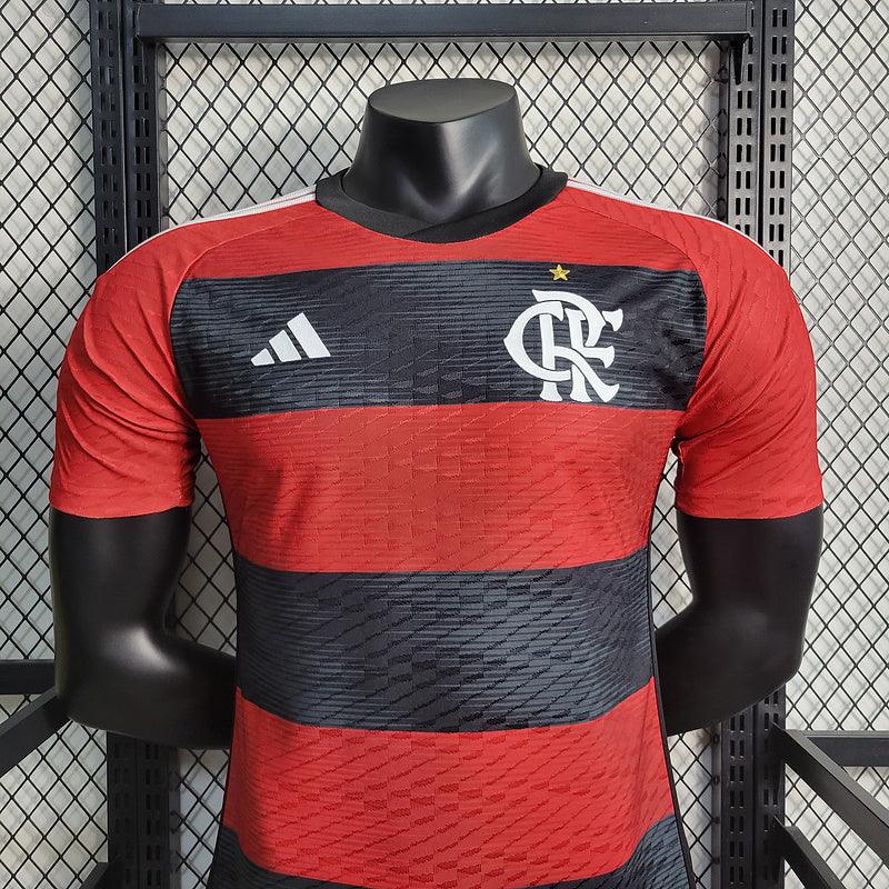 camisa Adidas - Flamengo Home 2023/24 Jogador  vermelho- preto