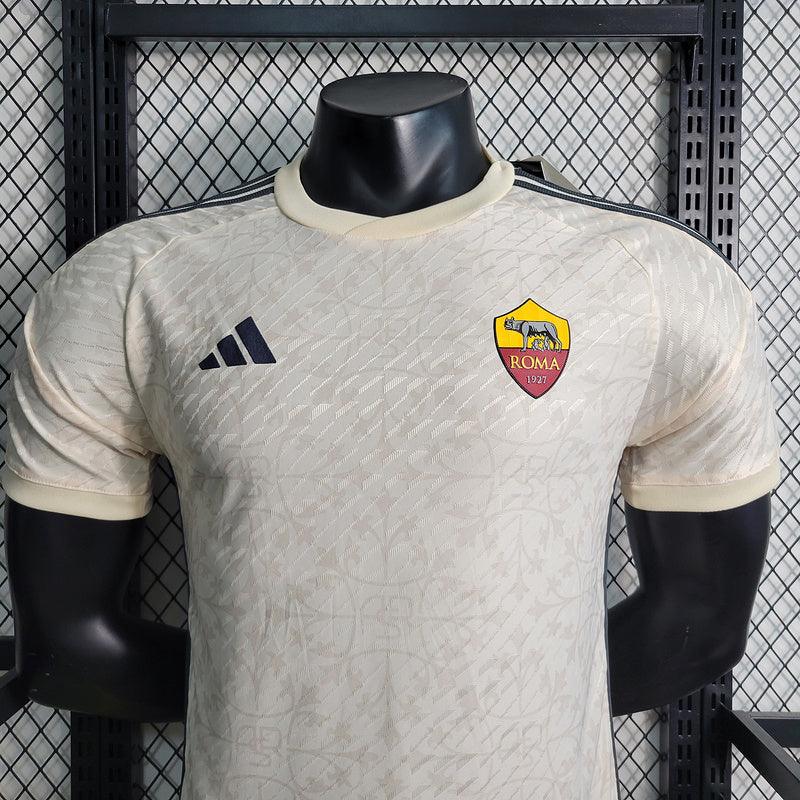 camisa Adidas - Roma Away 2023/24 Jogador branca