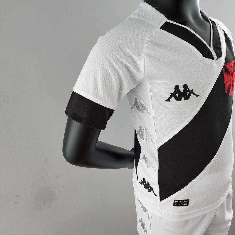 Kit Infantil Kappa Conjunto Vasco Away- 22/23 - Branco