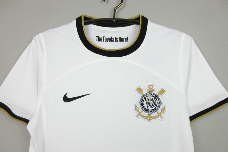 Camisa Nike Corinthians I 22-23 Torcedor Masculina - Branca