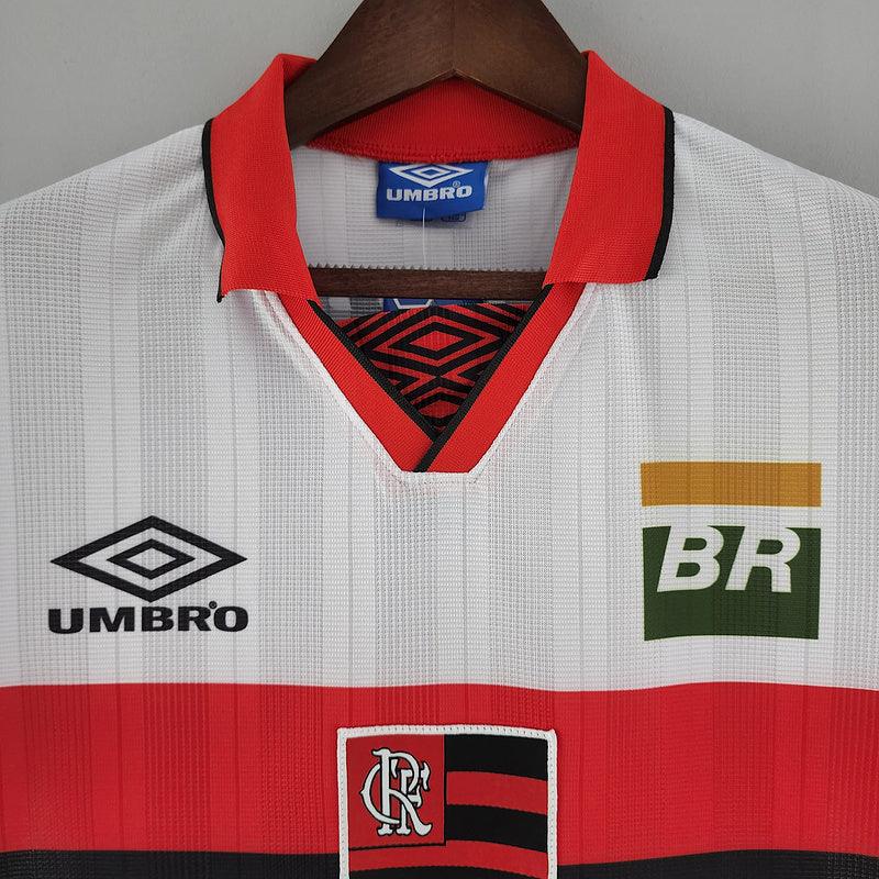 camisa Adidas - Flamengo Away 1995 Retrô  branco