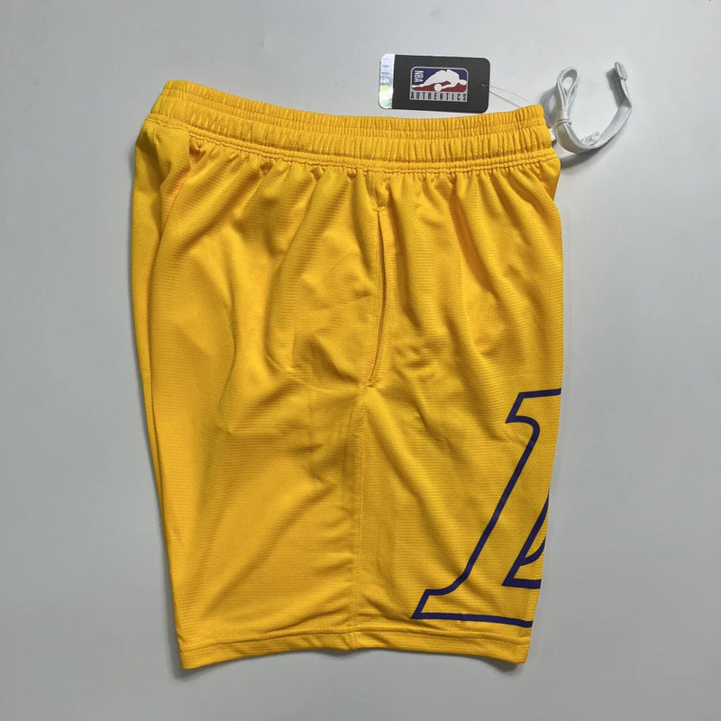 Shorts NBA Lakers 23/24 Casual - Nike -branco-preto-amarelo-azul