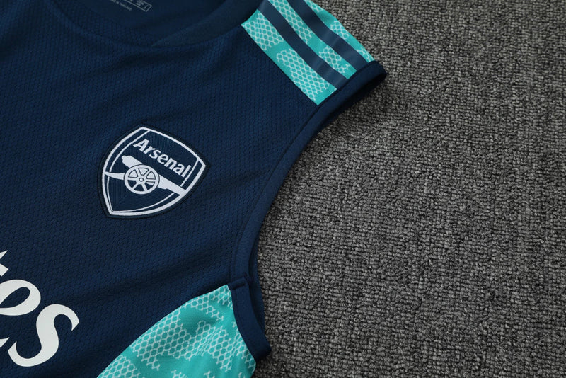 Conjunto Regata Arsenal Training 22/23 Adidas - Azul+Verde