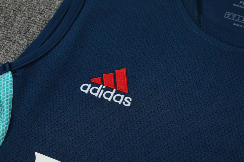 Conjunto Regata Arsenal Training 22/23 Adidas - Azul+Verde