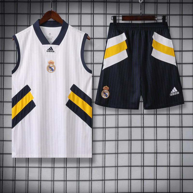 Conjunto Regata Real Madrid 23/24 Adidas - Branco