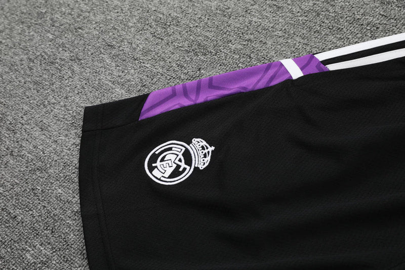 Conjunto Regata Real Madrid 22/23 Adidas - Branco+Roxo