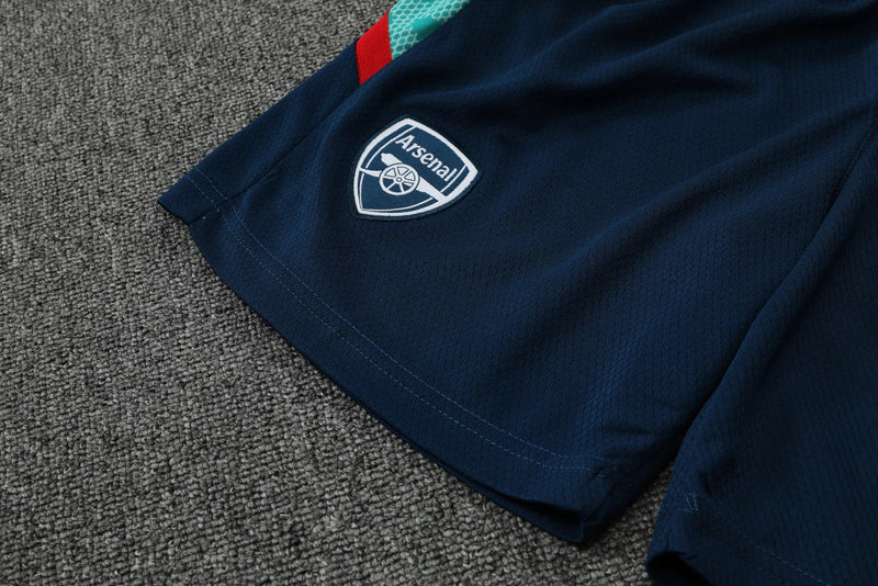 Conjunto Regata Arsenal Training 22/23 Adidas - Azul+Verde