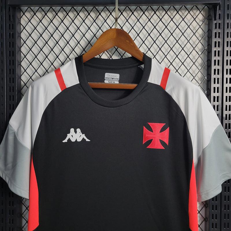 camisa Kappa- Vasco Da Gama Treino 2023/24- Preto