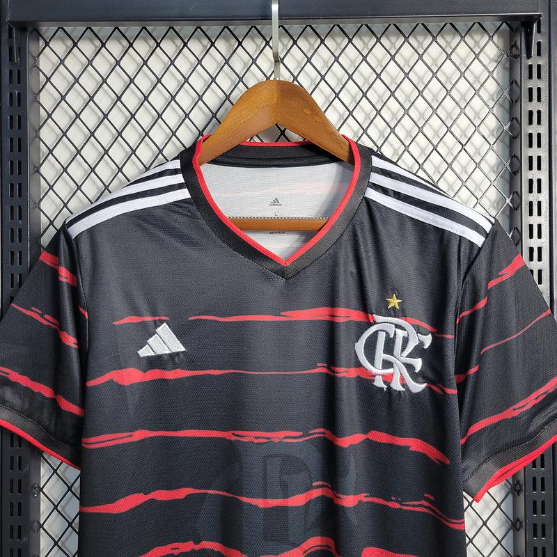 camisa Adidas - Flamengo Treino 2022/23 preto