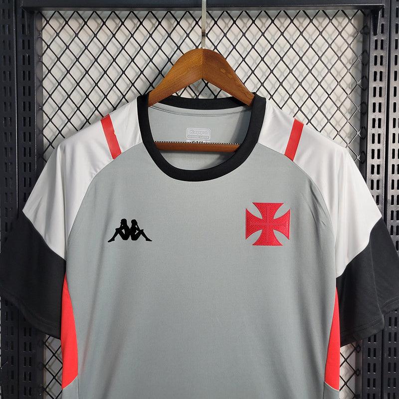 Camisa Kappa- Vasco Da Gama Treino 2023/24- Cinza