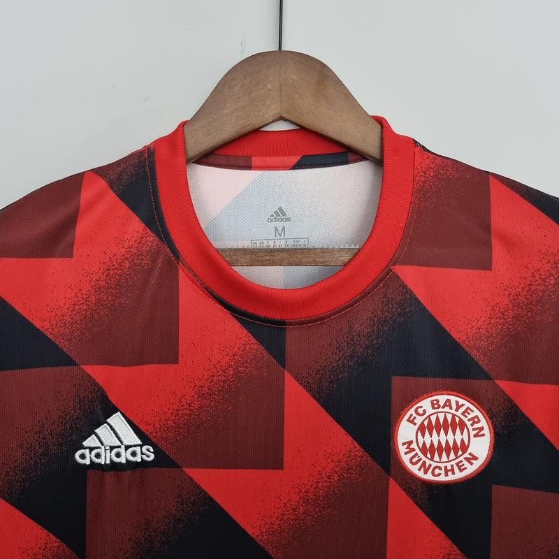 camisa Adidas - Bayern de Munique Treino 2022/23- vermelho