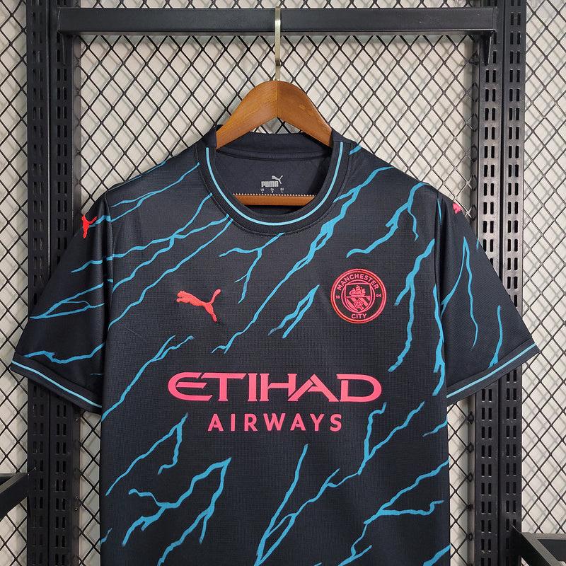 Camisa Puma - Manchester City II Away 2023/24- Preta