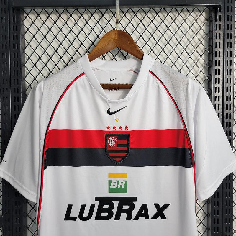 camisa Adidas - Flamengo Away 2002 Retrô  branco