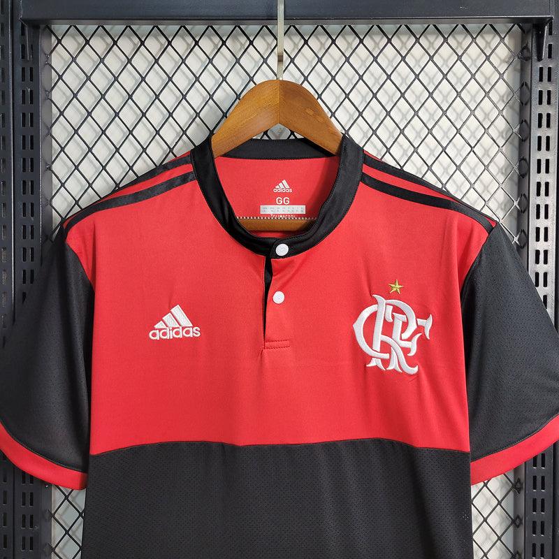 camisa Adidas - Flamengo 2017/18 Retrô vermelho