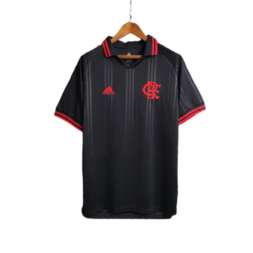 camisa Adidas - Flamengo 2019/20 Polo preto