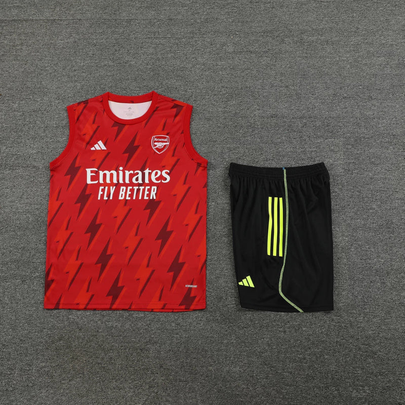 Conjunto Regata Arsenal 23/24 Adidas - Preto