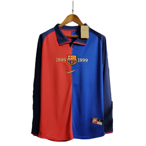 Camisa Nike Centenário Barcelona 99/00 Manga Longa-