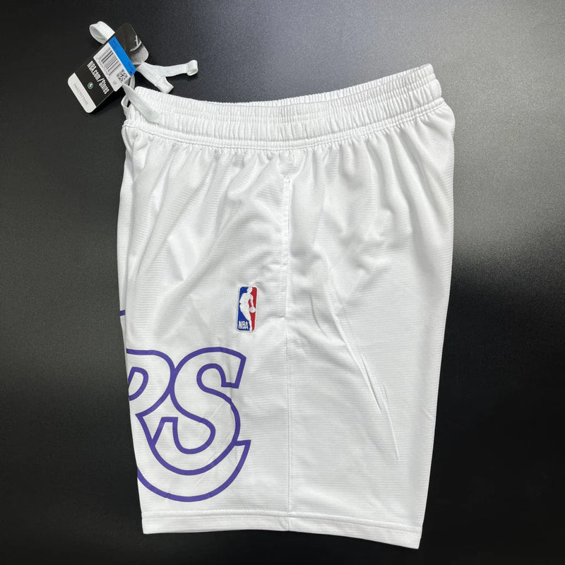 Shorts NBA Lakers 23/24 Casual - Nike -branco-preto-amarelo-azul