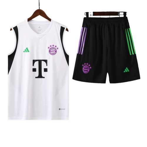 Conjunto Regata FC Bayern 23/24 Adidas - Branco