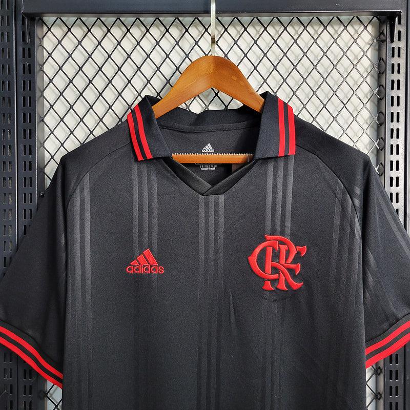 camisa Adidas - Flamengo 2019/20 Polo preto