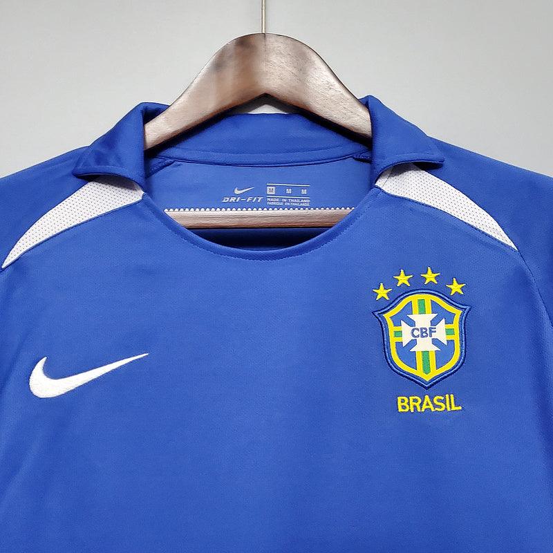 Camisa Nike - Brasil Away 2002/03 Retrô- Azul