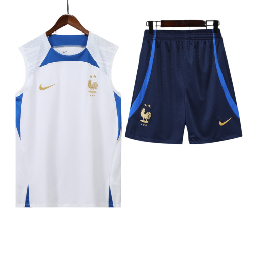 Conjunto Regata França 22/23 Nike - Branco + Azul