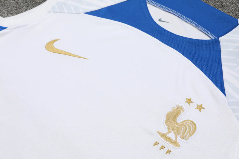 Conjunto Regata França 22/23 Nike - Branco + Azul