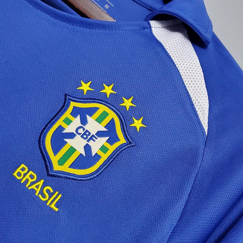 Camisa Nike - Brasil Away 2002/03 Retrô- Azul