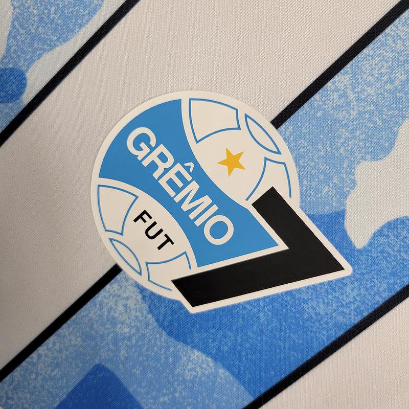 Camisa Umbro - Grêmio Home 2023/24- Branca/Azul