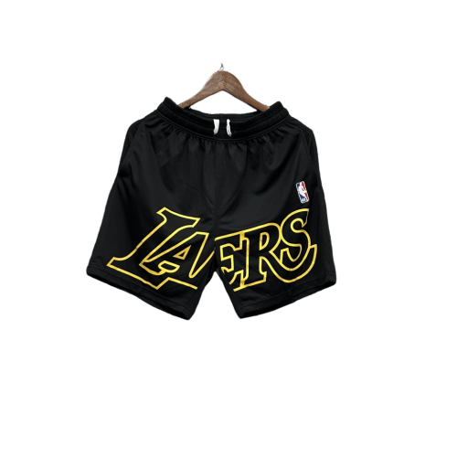 Shorts NBA Lakers 23/24 Casual - Nike -branco-preto-amarelo-azul